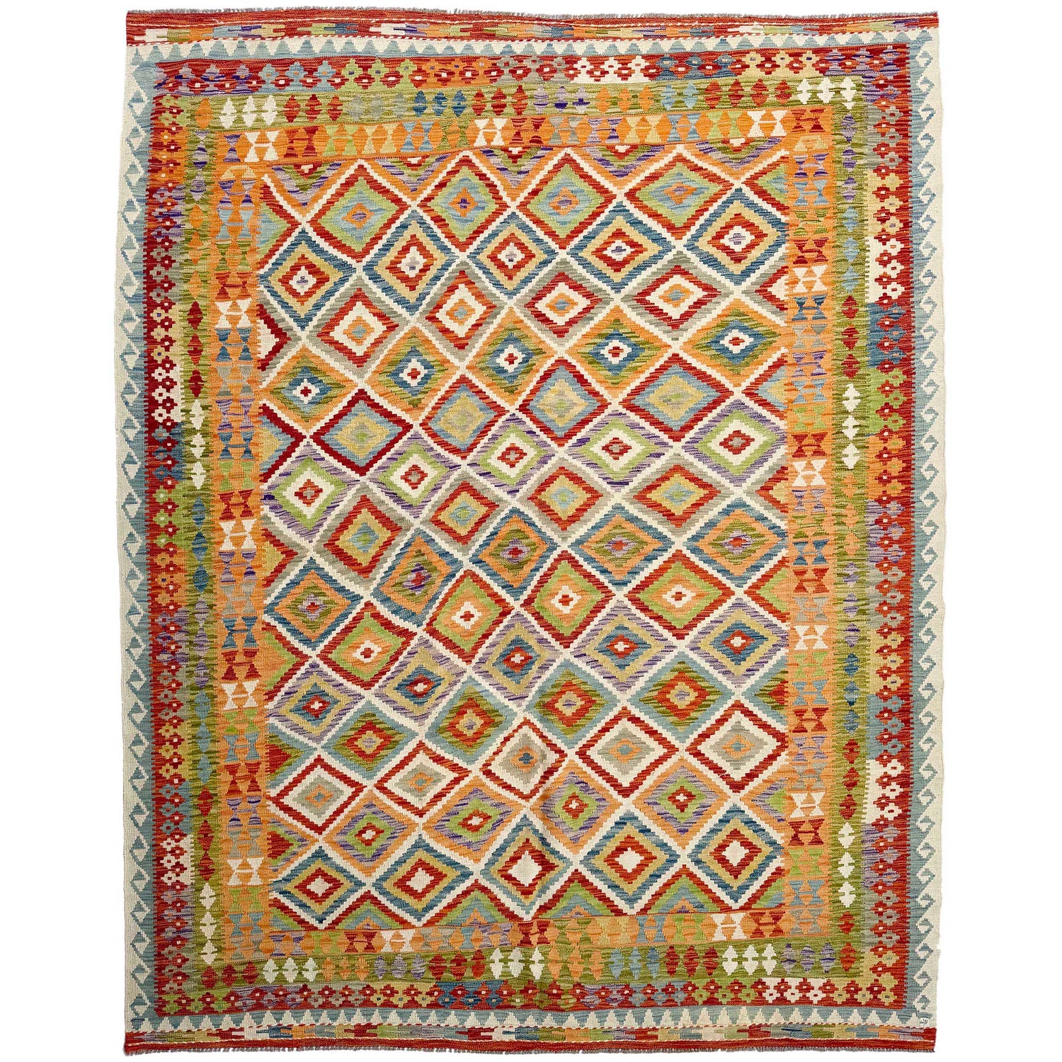 Handmade Vegetable Kelim 8' 6" x 11' 4" (ft) - No. P36907