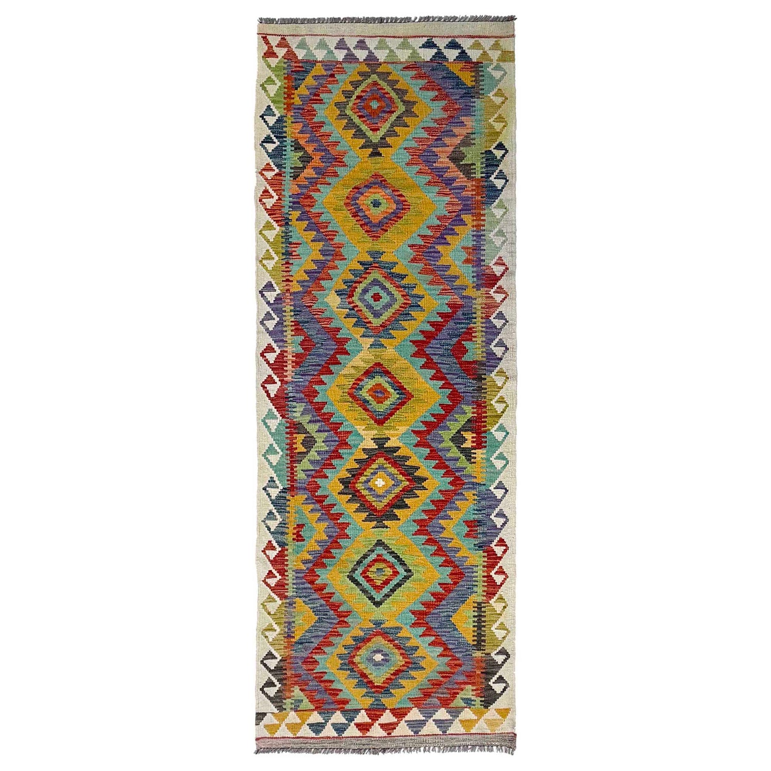 Vegetable Kilim Runner 2' 8" x 8' 5" (ft) - No. P36944