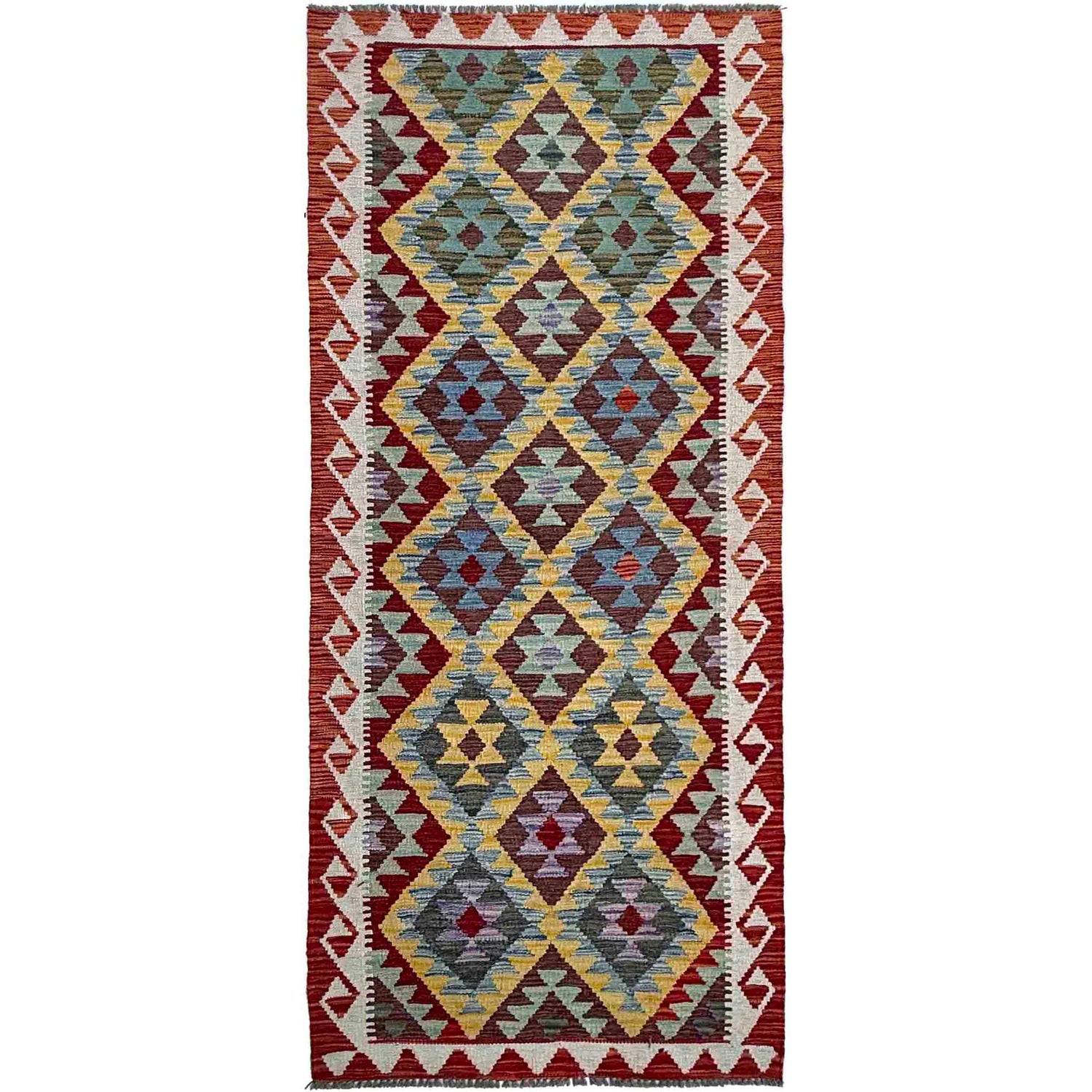 Vegetable Kilim Runner 2' 9" x 7' 9" (ft) - No. P36945