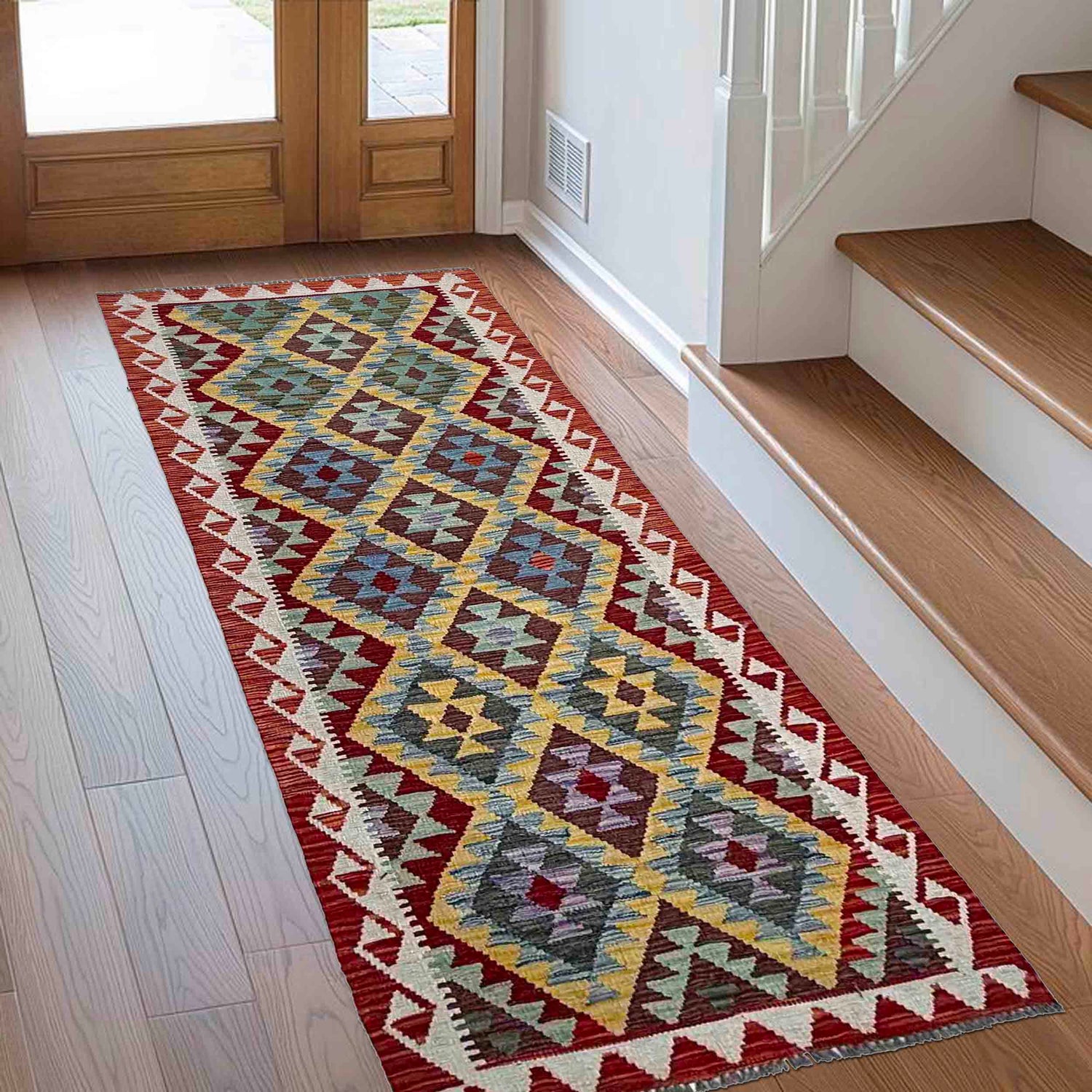 Vegetable Kilim Runner 2' 9" x 7' 9" (ft) - No. P36945