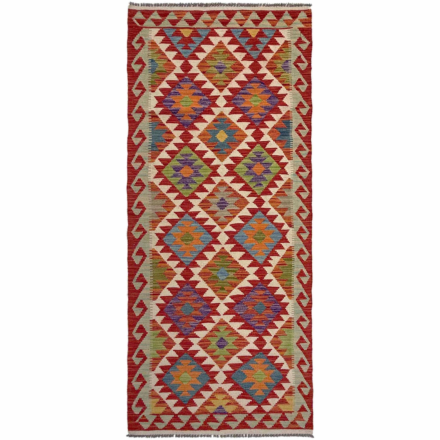 Vegetable Kelim Runner 2' 11" x 8' 0" (ft) - No. P36948