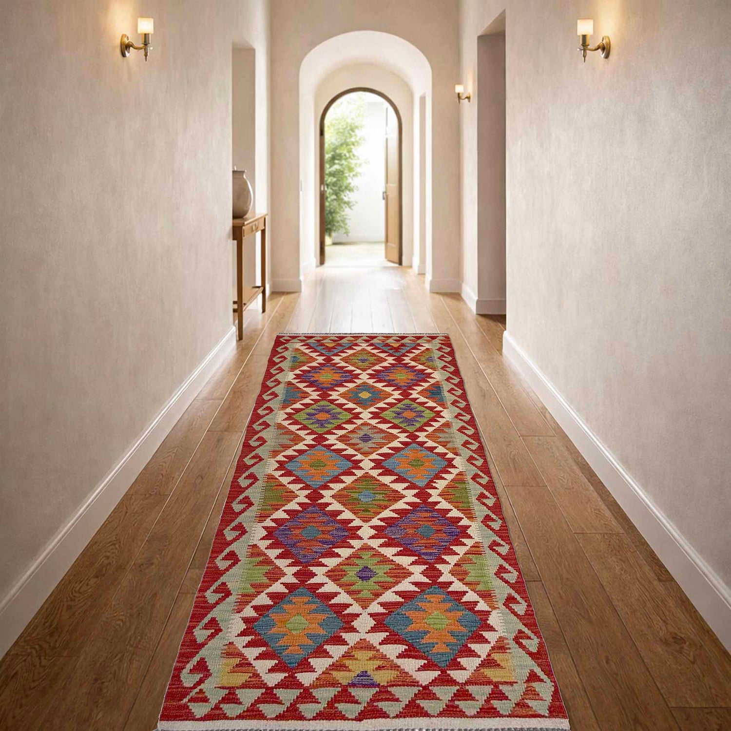 Vegetable Kelim Runner 2' 11" x 8' 0" (ft) - No. P36948