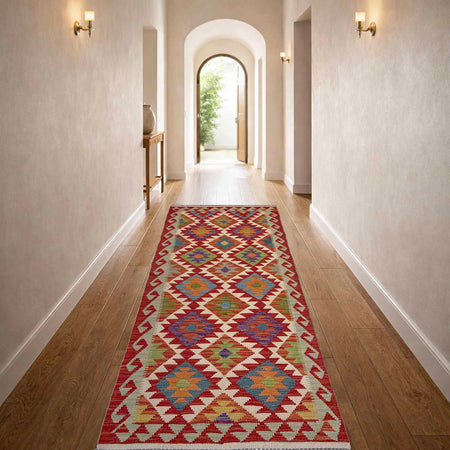 Vegetable Kelim Runner 2' 11" x 8' 0" (ft) - No. P36948