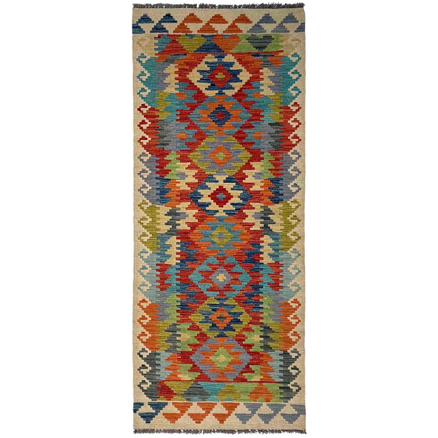 Vegetable Kelim Runner 2' 9" x 8' 4" (ft) - No. P36949