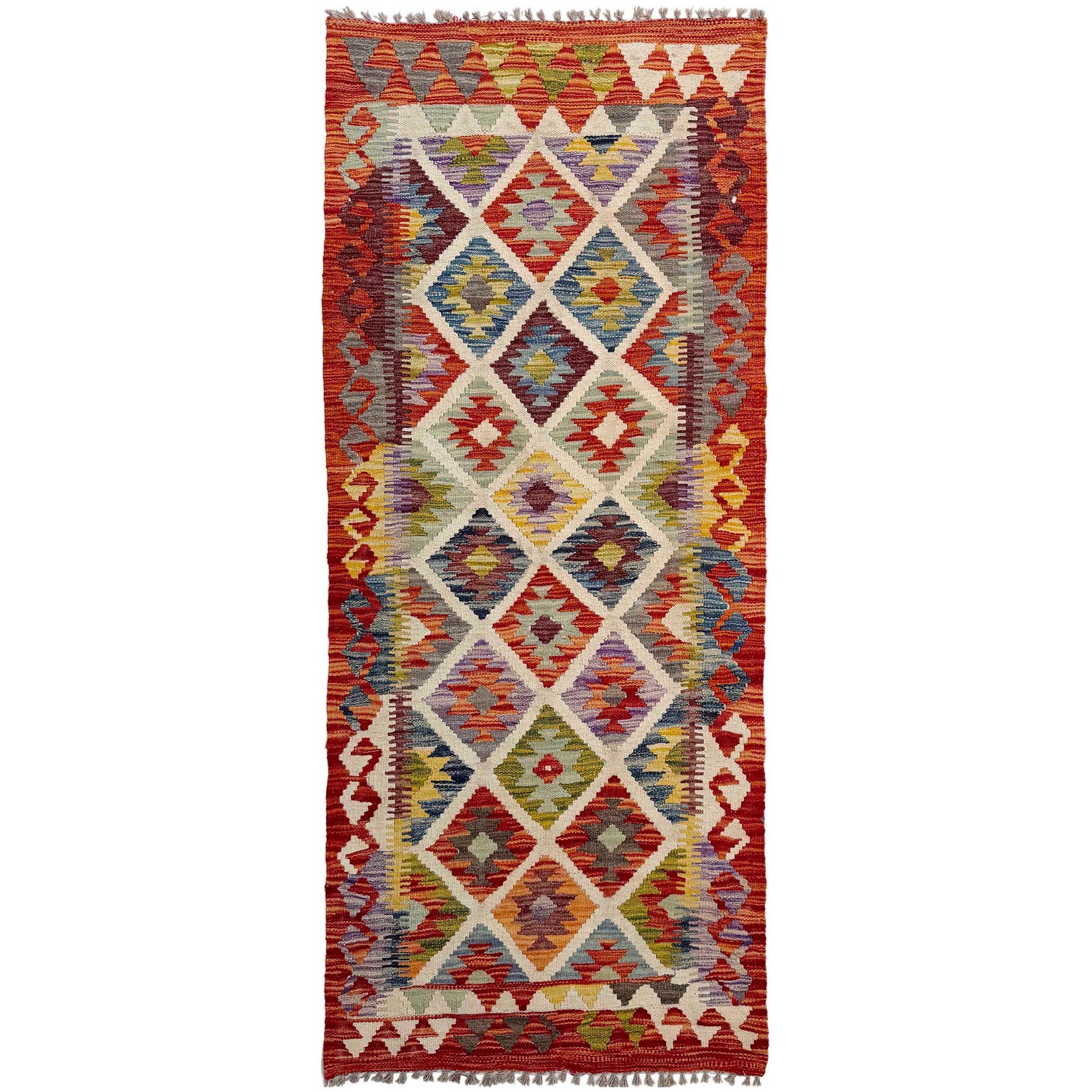 Vegetable Kelim Runner 2' 5" x 6' 3" (ft)- No. P36964