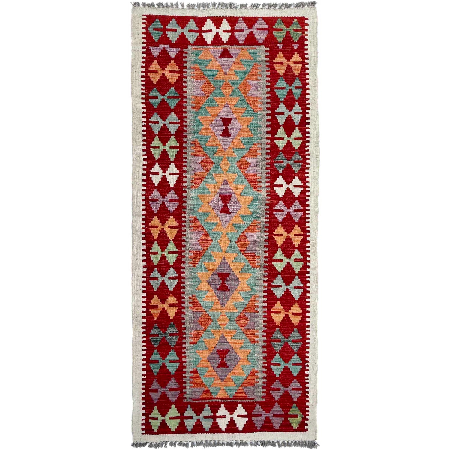 Vegetable Kilim Runner 2' 6" x 5' 11" (ft)- No. P36970