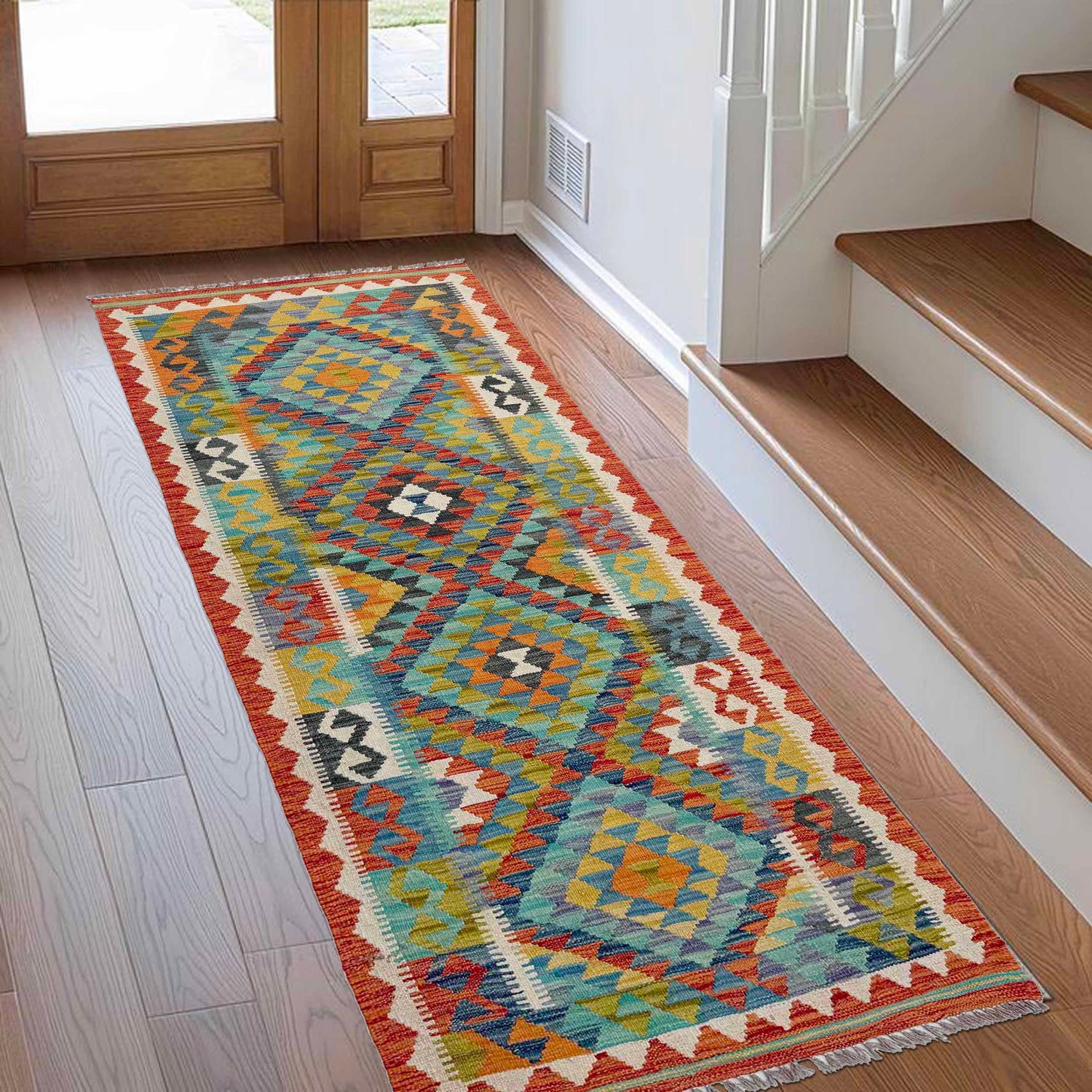 Vegetable Kelim Runner 2' 9" x 6' 9" (ft)- No. P36971