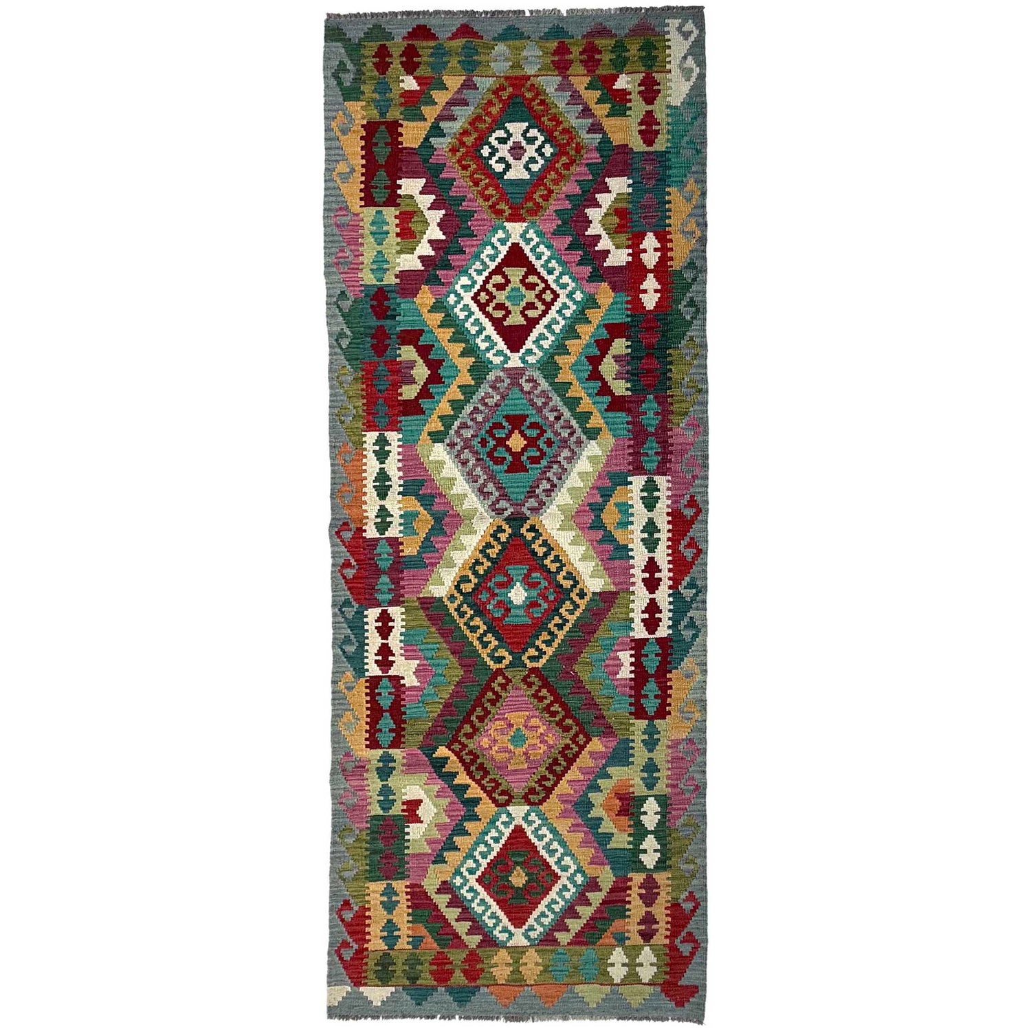 Vegetable Kilim Runner 2' 10" x 9' 10" (ft) - No. P36976