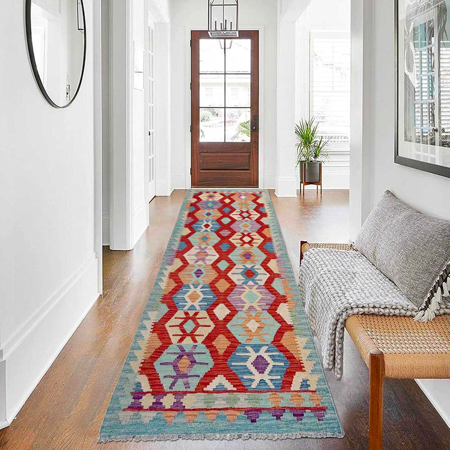Vegetable Kelim Runner 2' 11" x 10' 0" (ft) - No. P36977