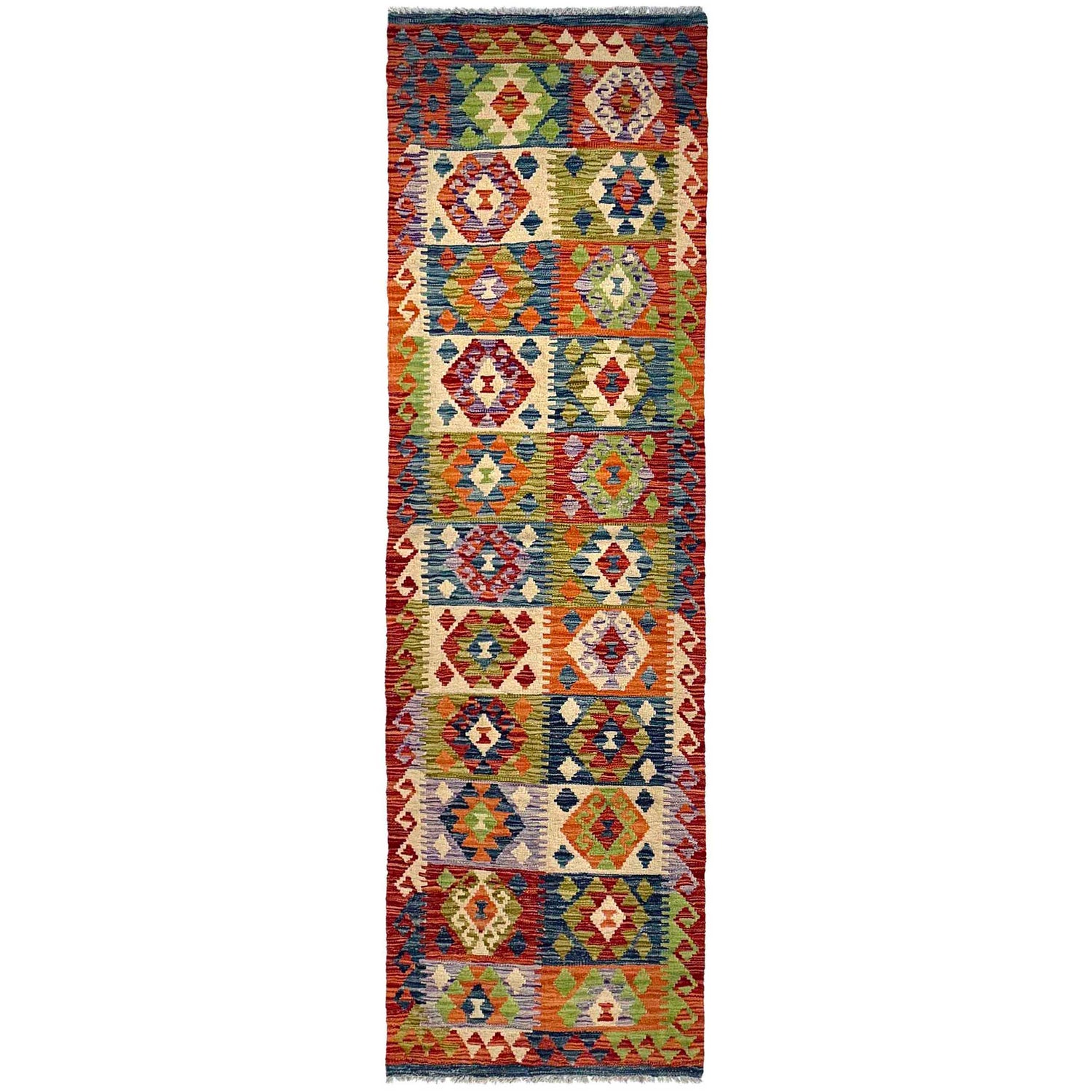 Vegetable Kelim Runner 2' 5" x 9' 3" (ft) - No. P36978