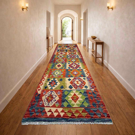 Vegetable Kelim Runner 2' 5" x 9' 3" (ft) - No. P36978