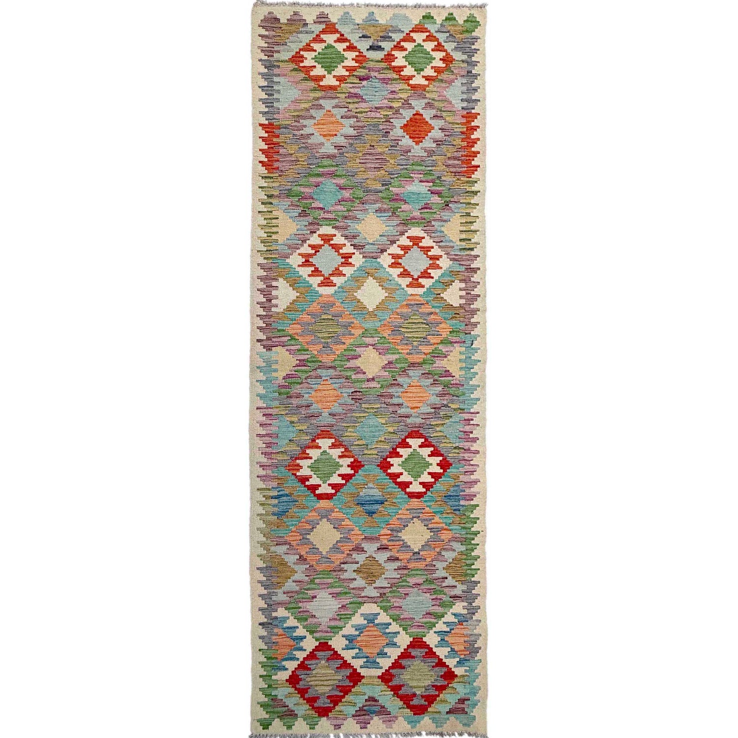 Vegetable Kilim Runner 2' 7" x 9' 8" (ft) - No. P36979