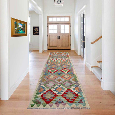 Vegetable Kilim Runner 2' 7" x 9' 8" (ft) - No. P36979