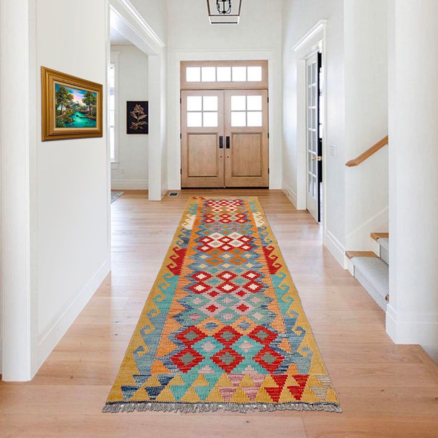 Vegetable Kilim Runner 2' 9" x 9' 8" (ft) - No. P36981
