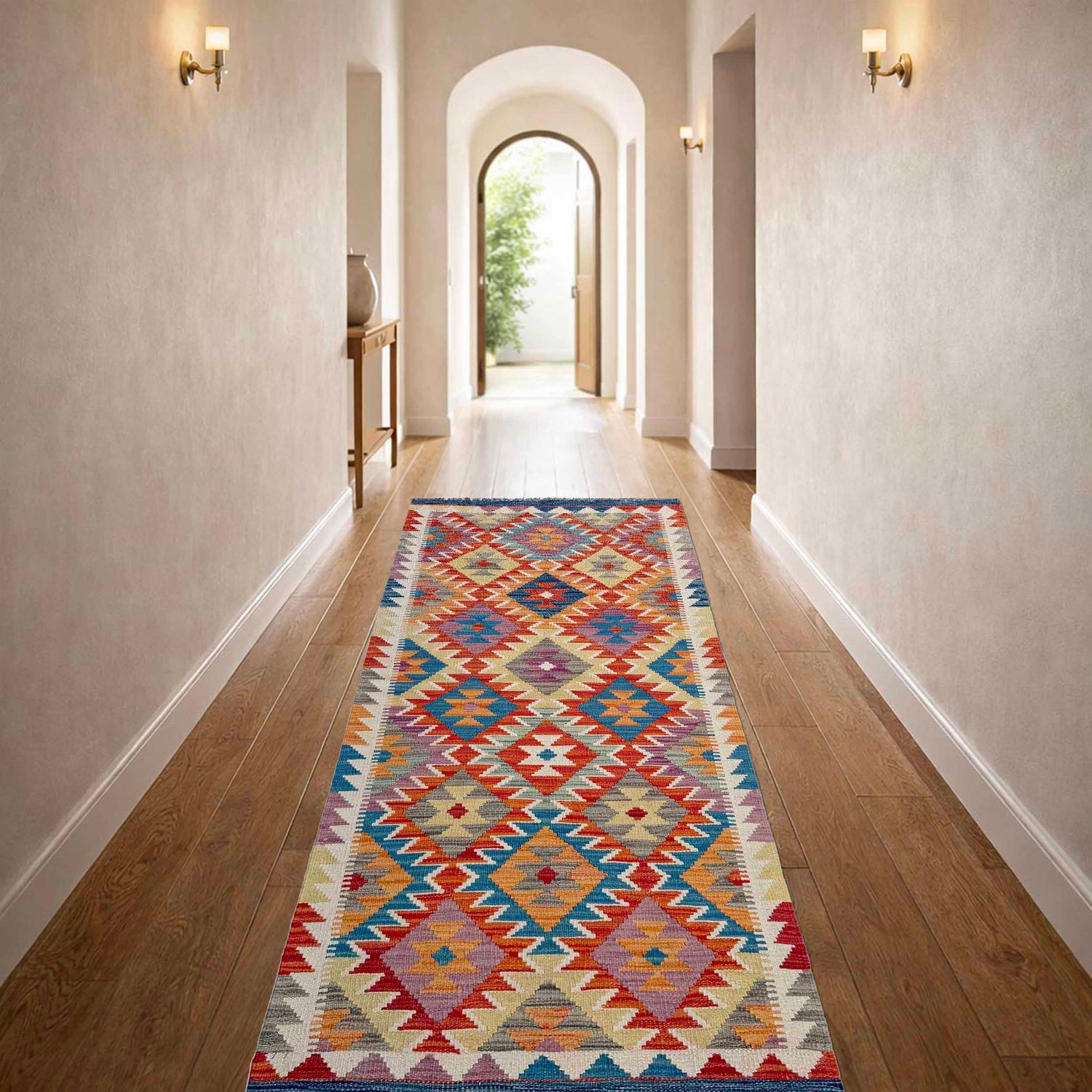 Vegetable Kilim Runner 2' 7" x 6' 7" (ft)- No. P36984