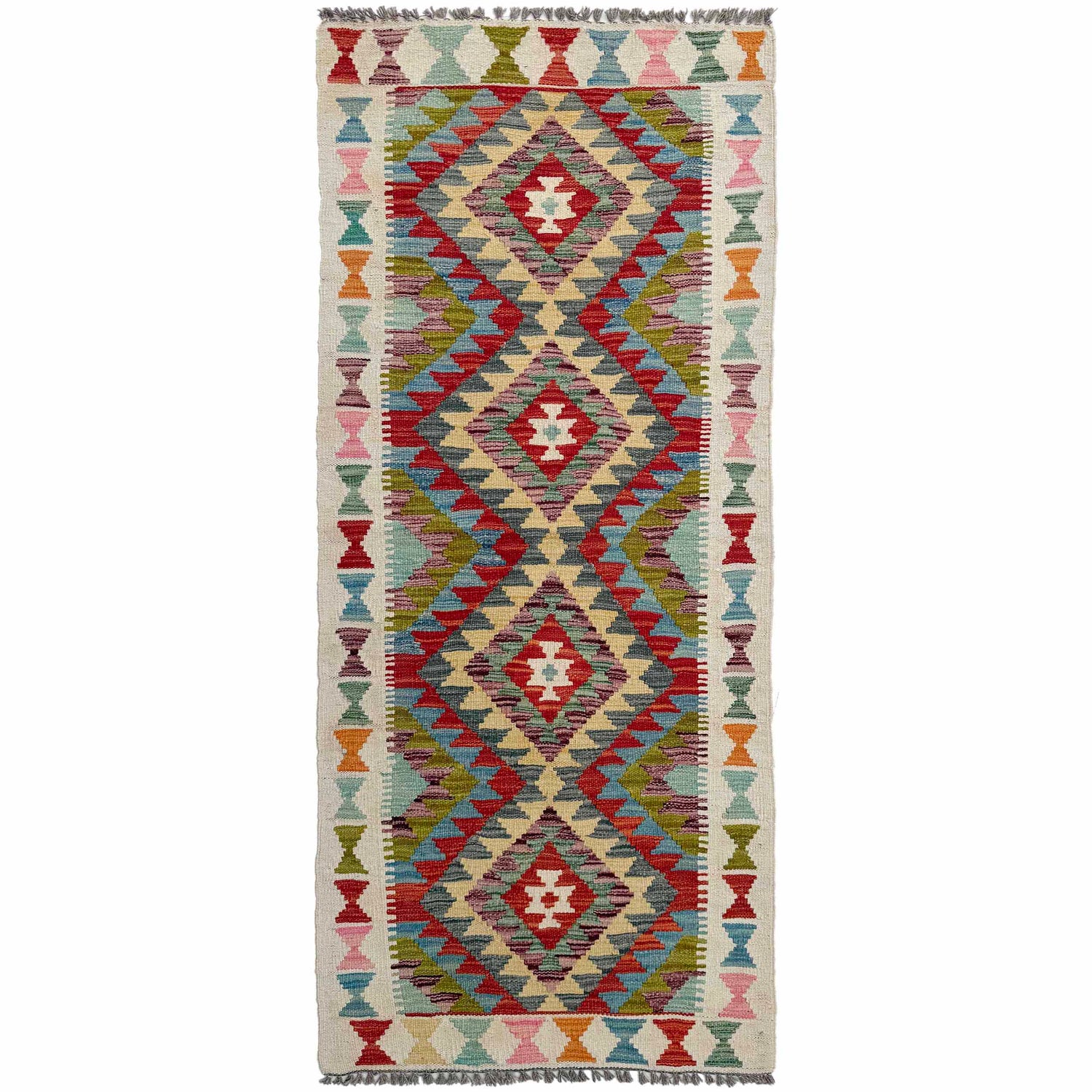 Vegetable Kelim Runner 2' 6" x 6' 5" (ft)- No. P36992
