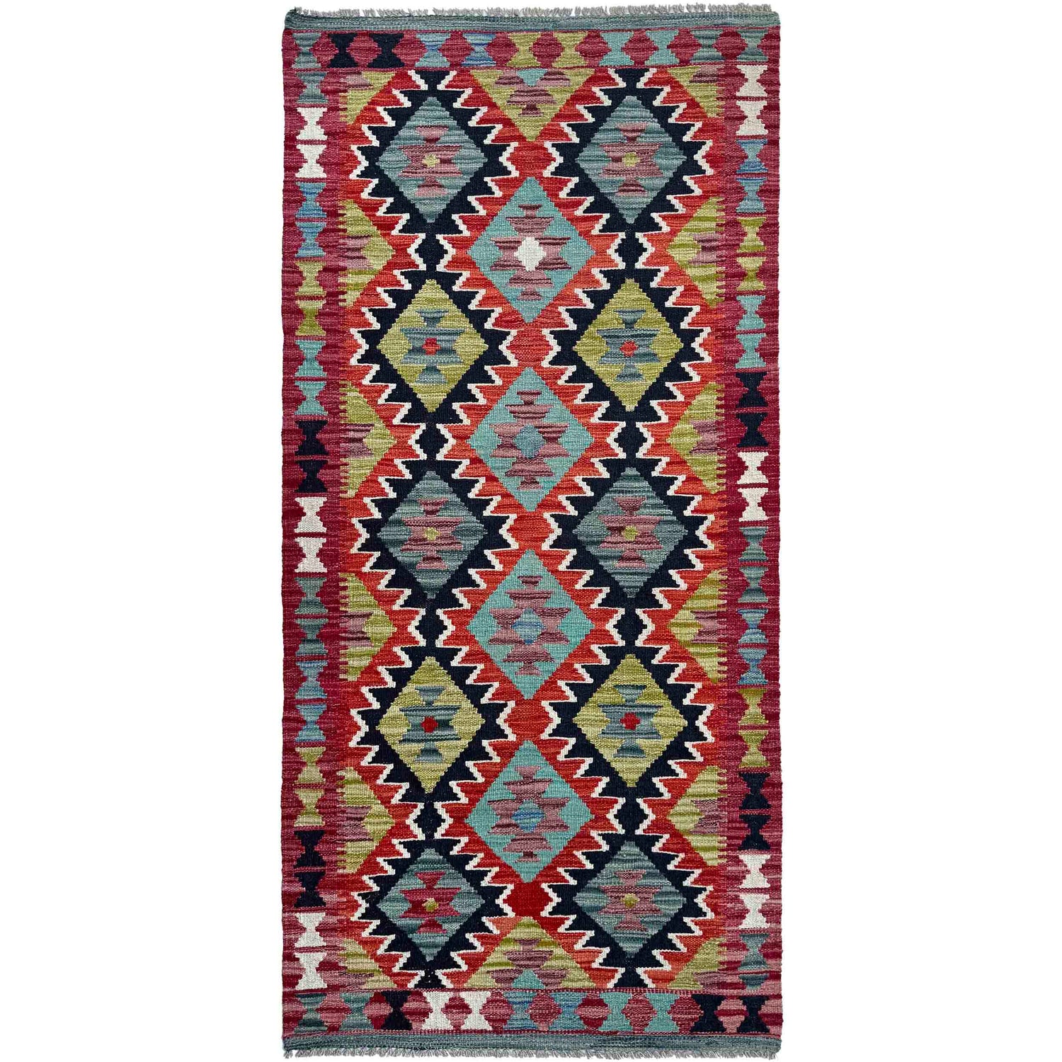Vegetable Kelim Runner 2' 9" x 6' 7" (ft)- No. P36993