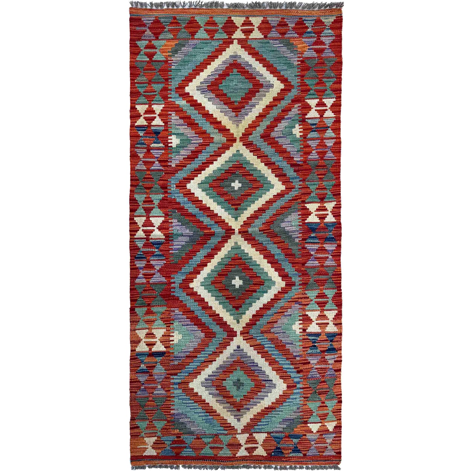 Vegetable Kelim Runner 2' 7" x 6' 4" (ft)- No. P37002