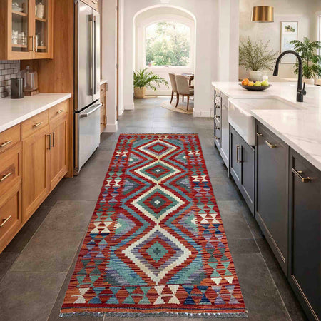 Vegetable Kelim Runner 2' 7" x 6' 4" (ft)- No. P37002