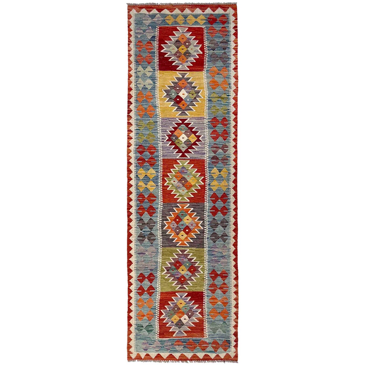 Vegetable Kilim Runner 2' 6" x 9' 4" (ft) - No. P37007