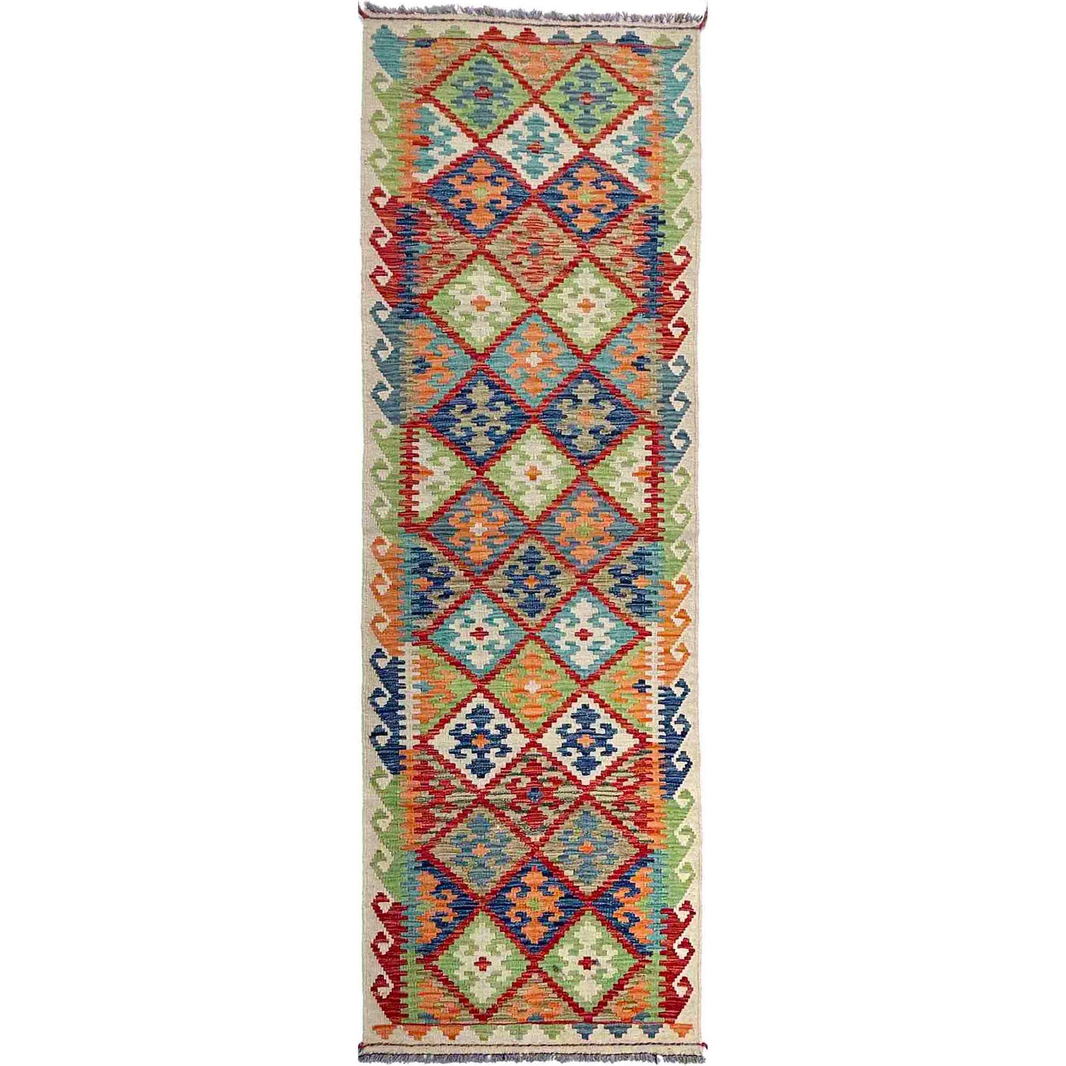 Vegetable Kelim Runner 2' 9" x 9' 7" (ft) - No. P37008