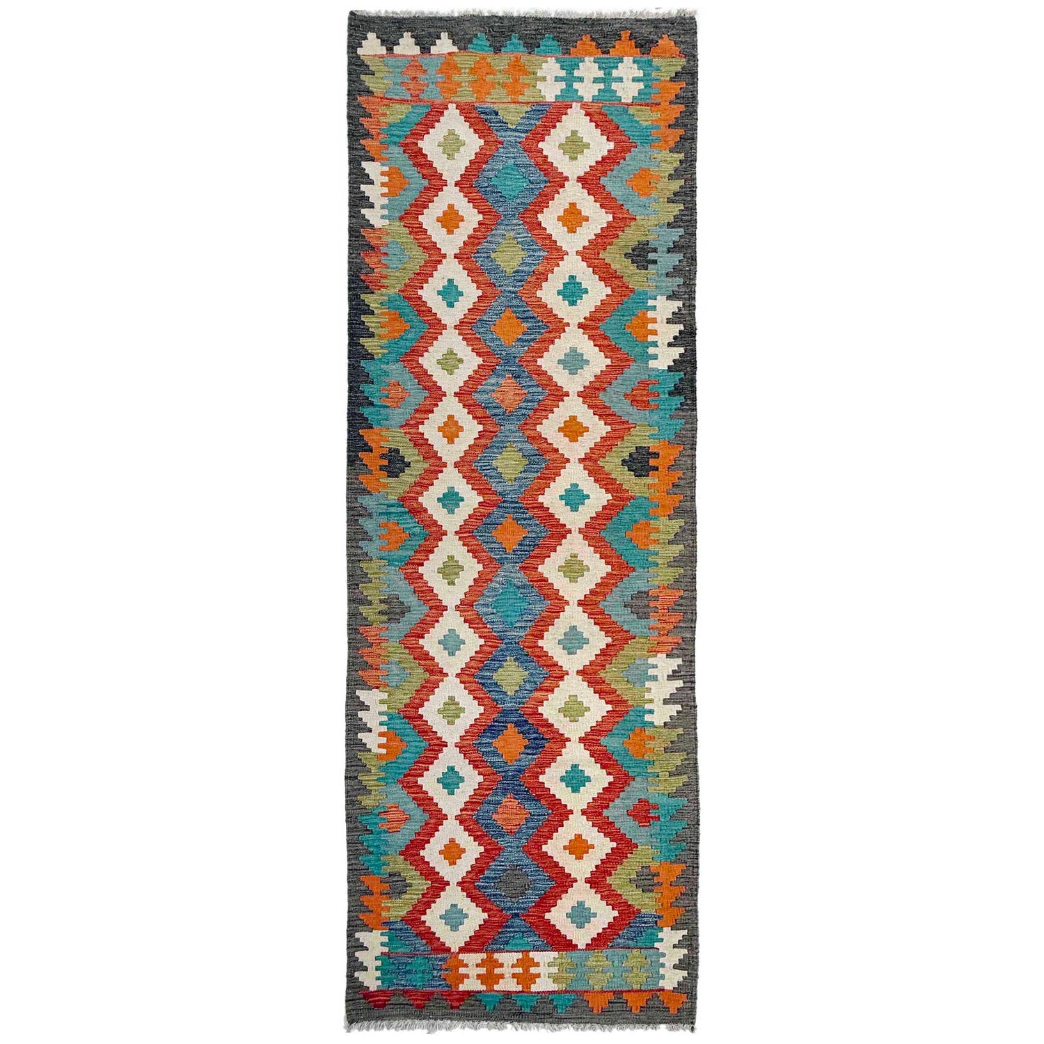 Vegetable Kilim Runner 2' 7" x 9' 9" (ft) - No. P37014