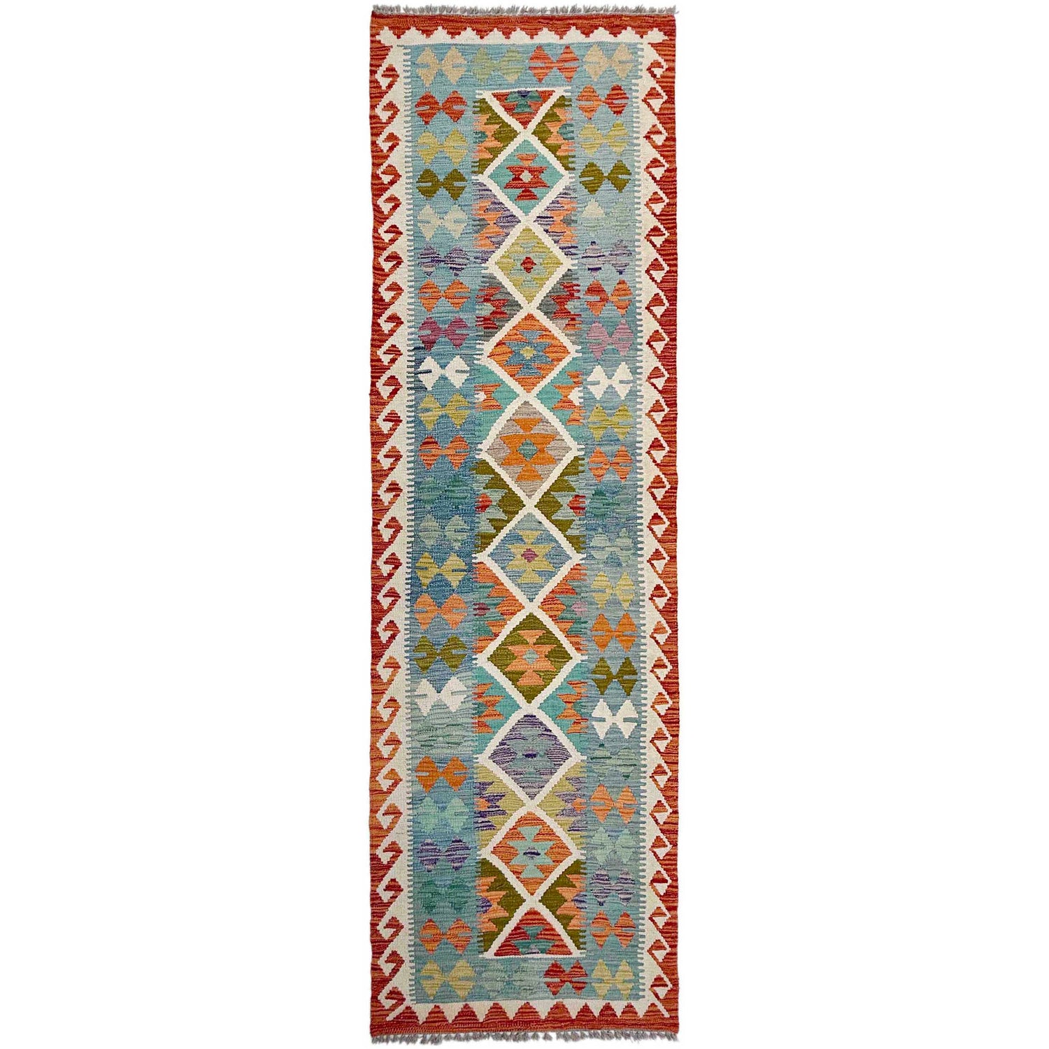 Vegetable Kelim Runner 2' 9" x 9' 8" (ft) - No. P37018