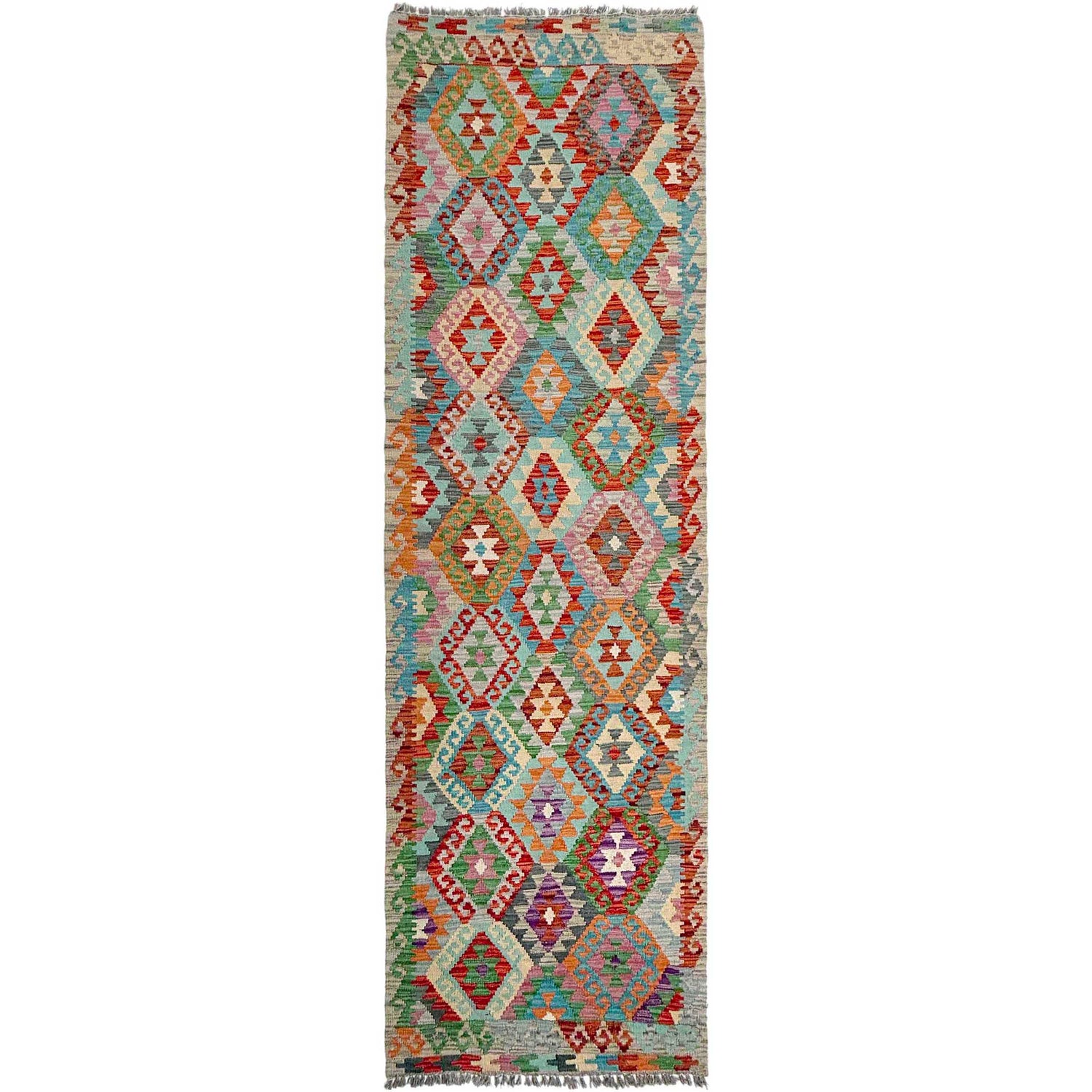 Vegetable Kilim Runner 2' 9" x 9' 11" (ft) - No. P37020