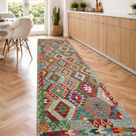 Vegetable Kilim Runner 2' 9" x 9' 11" (ft) - No. P37020