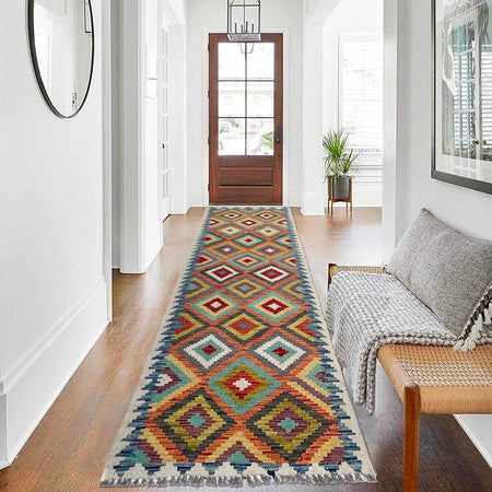 Vegetable Kilim Runner 2' 9" x 9' 6" (ft) - No. P37023