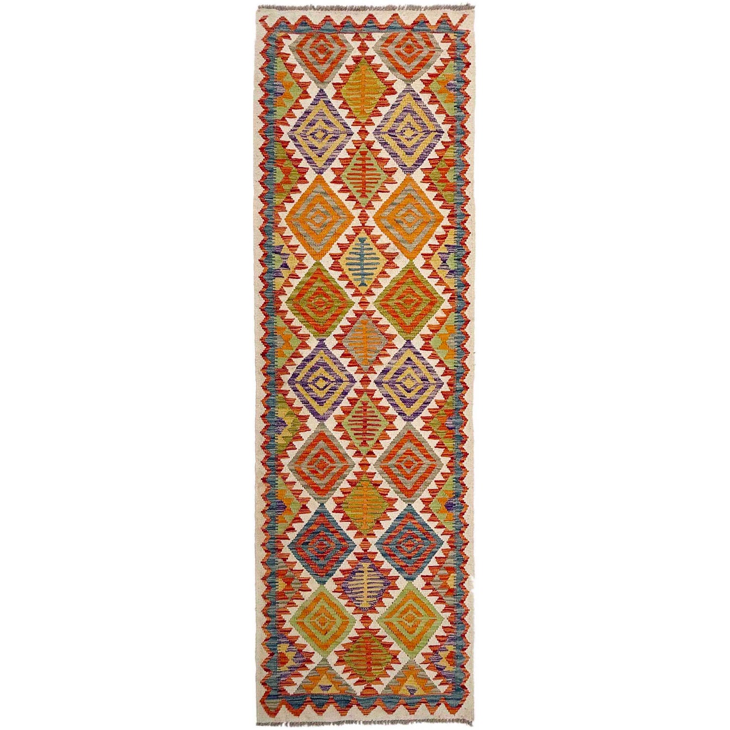 Vegetable Kilim Runner 2' 9" x 10' 2" (ft) - No. P37024