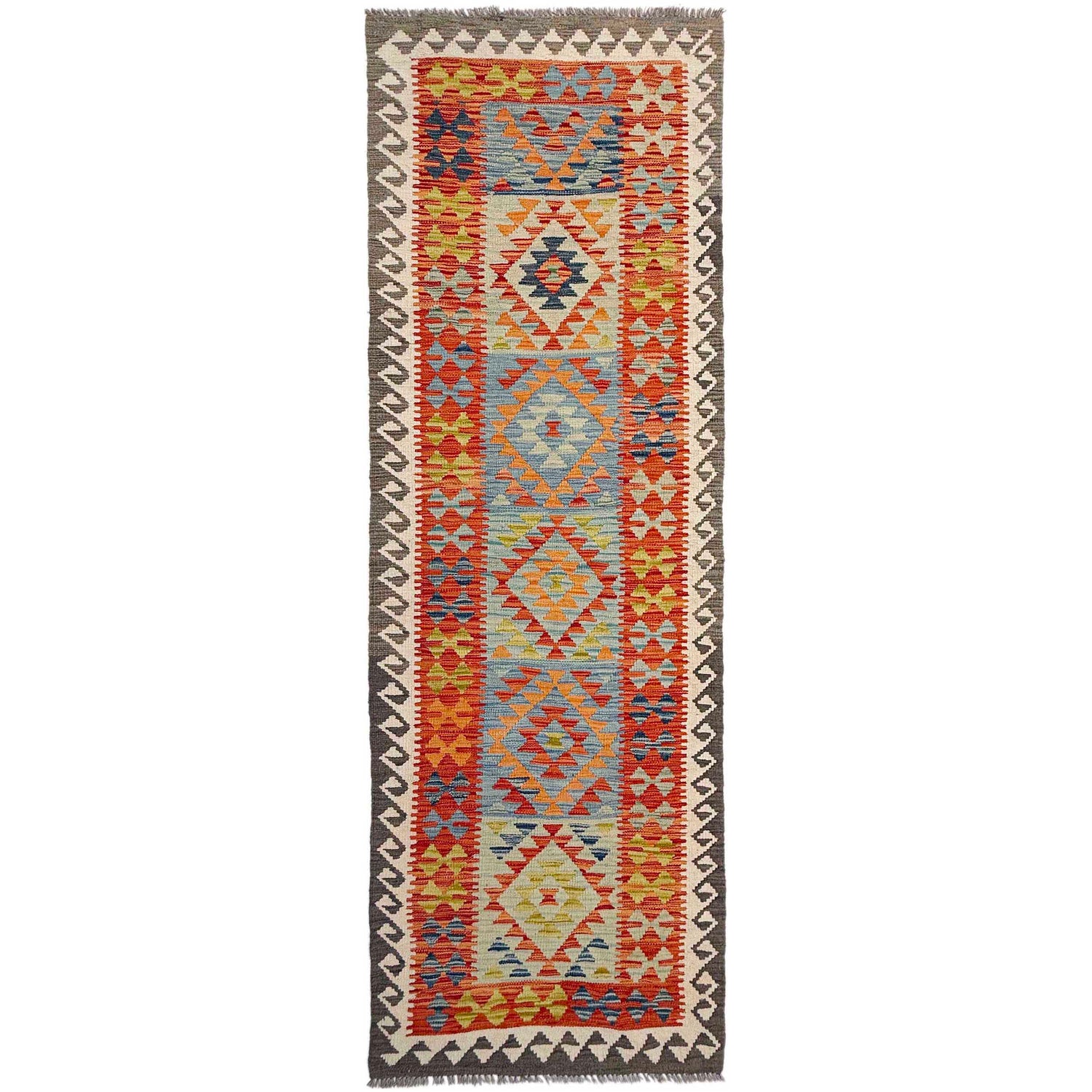 Vegetable Kelim Runner 2' 10" x 9' 6" (ft) - No. P37030