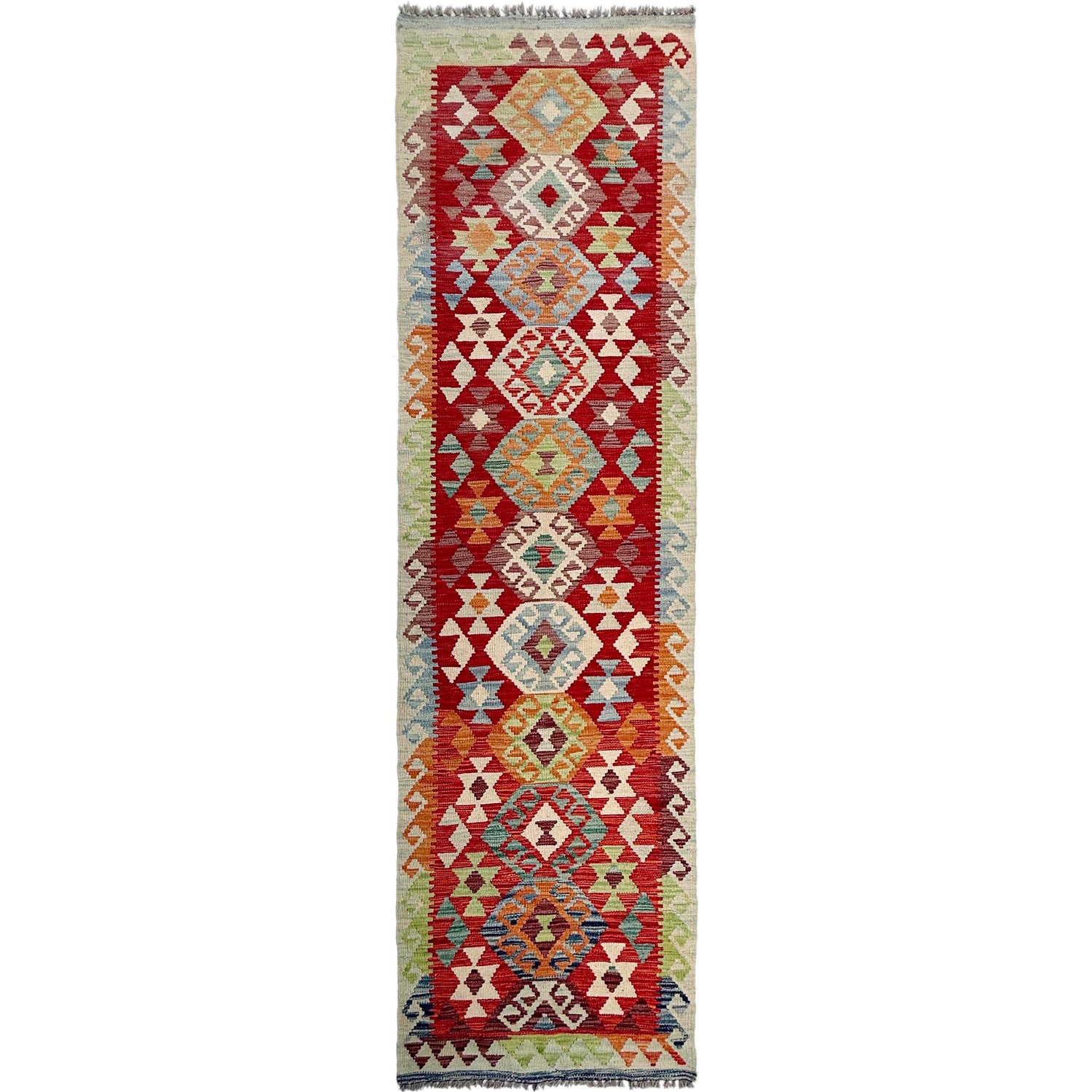Vegetable Kilim Runner 2' 7" x 9' 11" (ft) - No. P37033