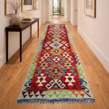 Vegetable Kilim Runner 2' 7" x 9' 11" (ft) - No. P37033