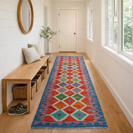 Vegetable Kelim Runner 2' 6" x 9' 9" (ft) - No. P37034