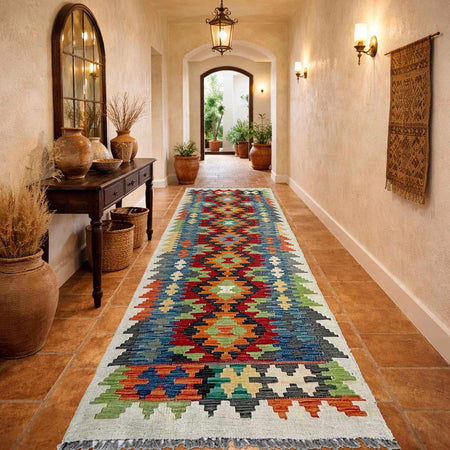 Vegetable Kilim Runner 2' 7" x 9' 3" (ft) - No. P37039
