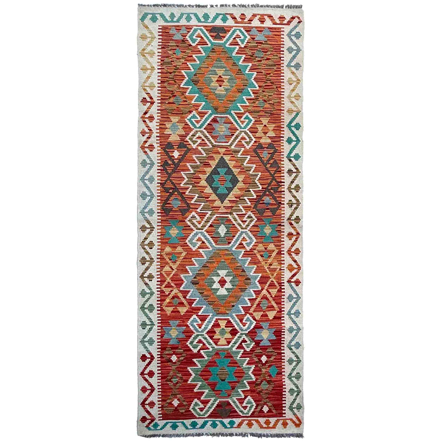 Vegetable Kelim Runner 2' 9" x 9' 9" (ft) - No. P37040