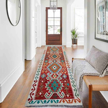 Vegetable Kelim Runner 2' 9" x 9' 9" (ft) - No. P37040