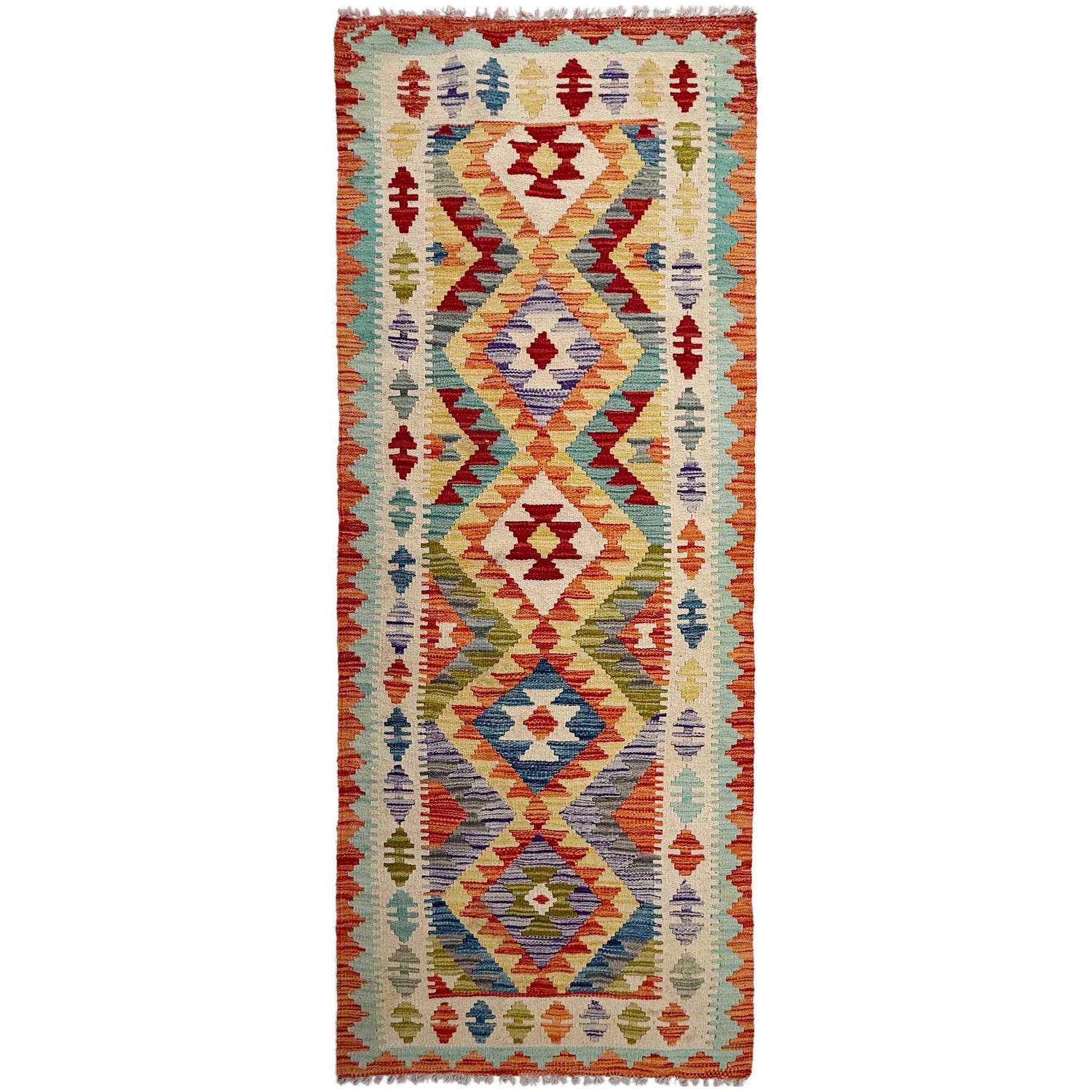 Vegetable Kelim Runner 2' 10" x 8' 0" (ft) - No. P37041