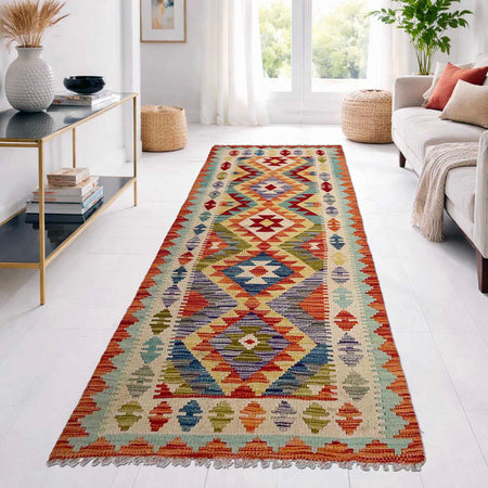 Vegetable Kelim Runner 2' 10" x 8' 0" (ft) - No. P37041