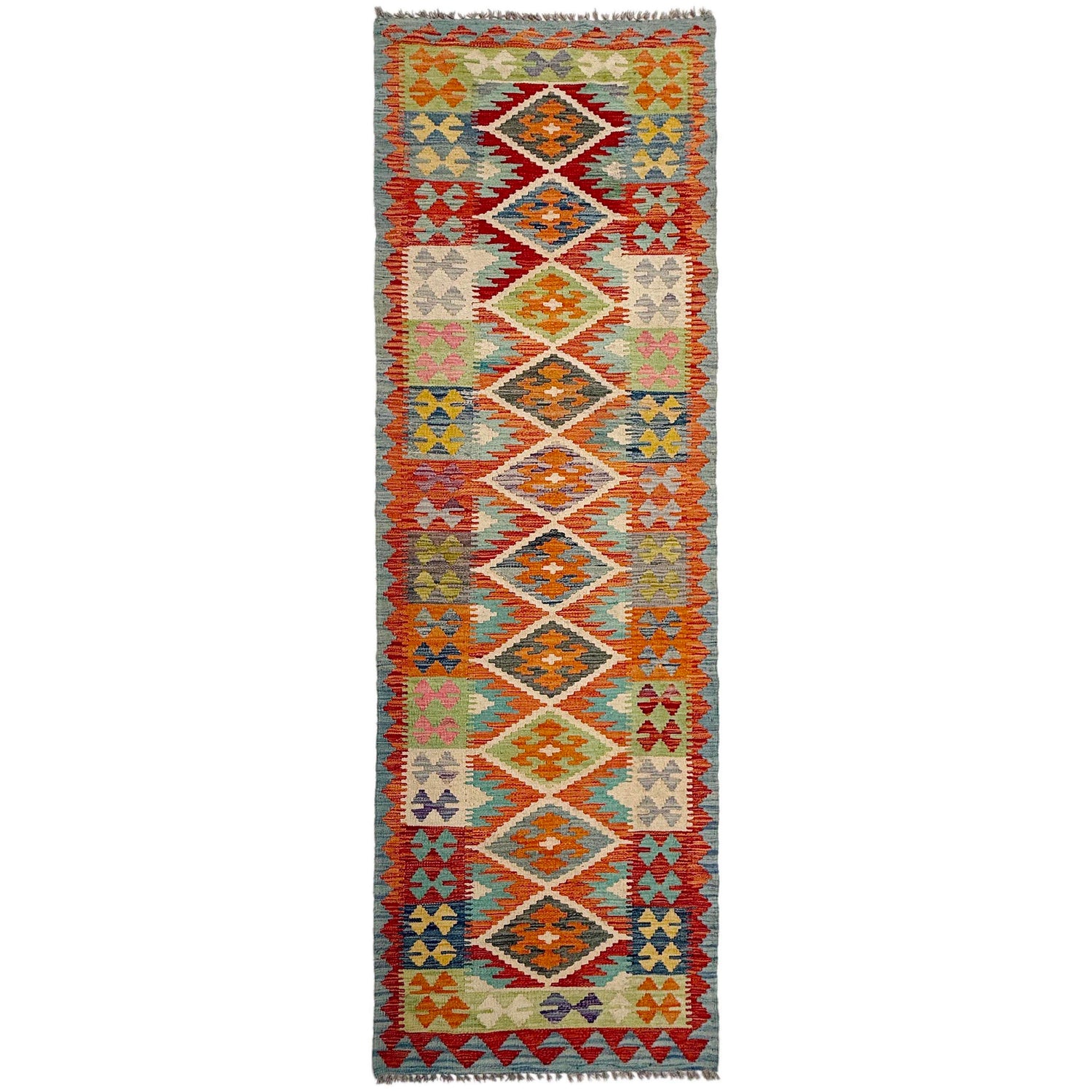 Vegetable Kilim Runner 2' 11" x 9' 5" (ft) - No. P37042
