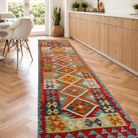 Vegetable Kilim Runner 2' 11" x 9' 5" (ft) - No. P37042