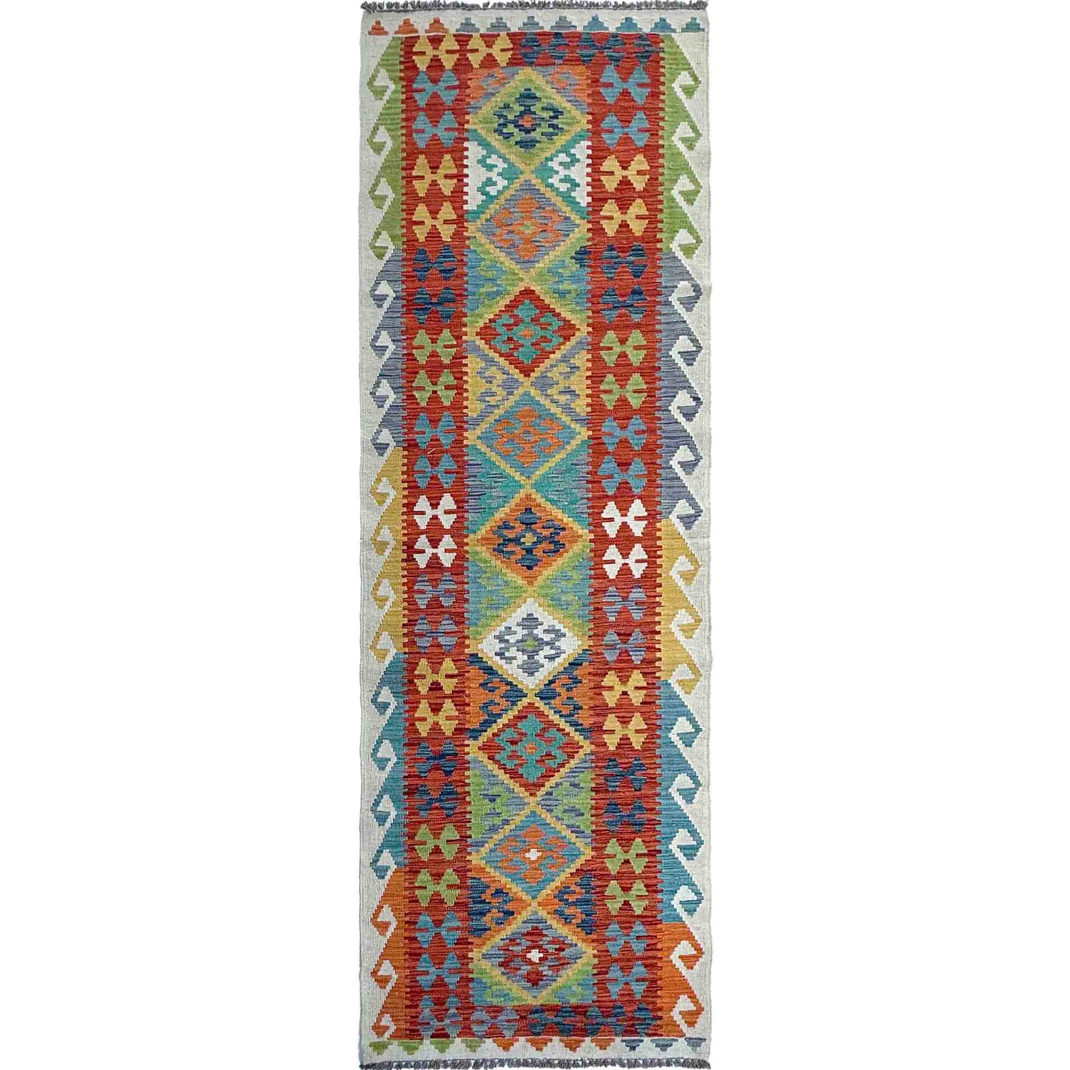 Vegetable Kilim Runner 2' 7" x 9' 8" (ft) - No. P37043