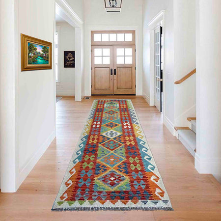Vegetable Kilim Runner 2' 7" x 9' 8" (ft) - No. P37043