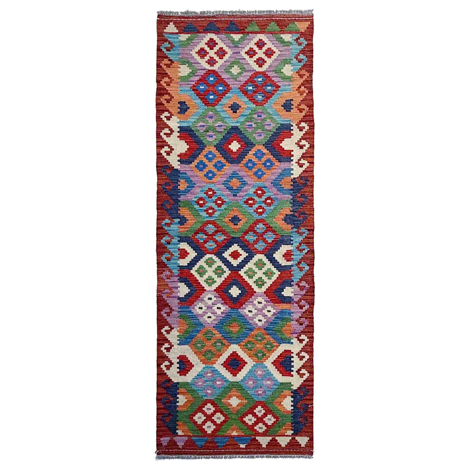 Vegetable Kilim Runner 2' 7" x 9' 6" (ft) - No. P37055