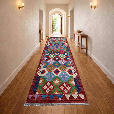 Vegetable Kilim Runner 2' 7" x 9' 6" (ft) - No. P37055