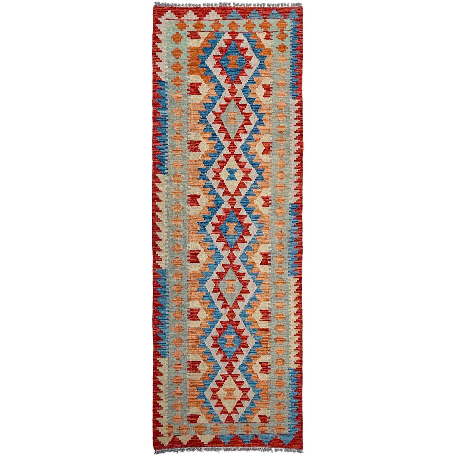 Vegetable Kelim Runner 2' 7" x 9' 7" (ft) - No. P37056