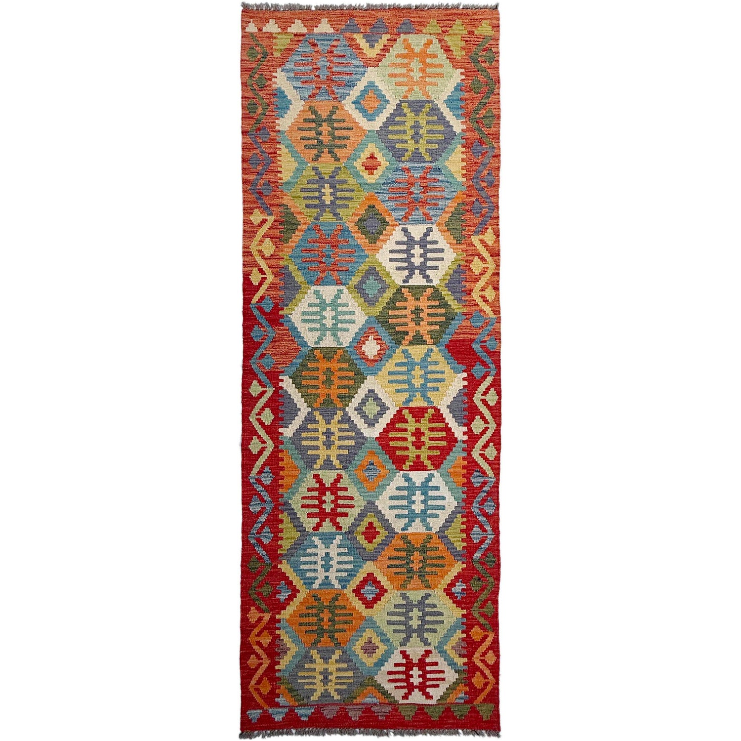Vegetable Kelim Runner 2' 10" x 9' 4" (ft) - No. P37062