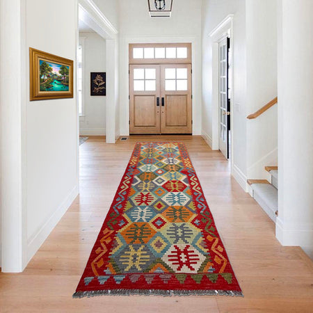 Vegetable Kelim Runner 2' 10" x 9' 4" (ft) - No. P37062