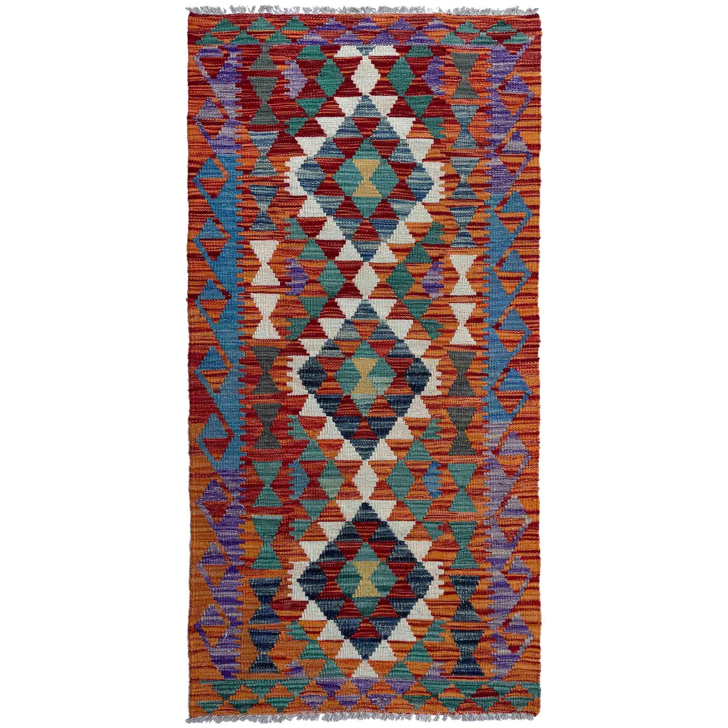 Vegetable Kelim Runner 2' 6" x 6' 3" (ft)- No. P37069